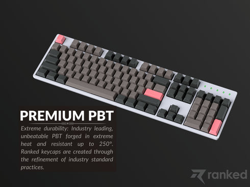 Teclas PBT en blanco premium
